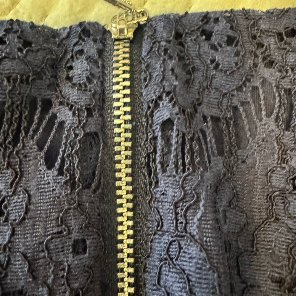 Karl Lagerfeld Navy Lace Mini Dress - Picture 6 of 8